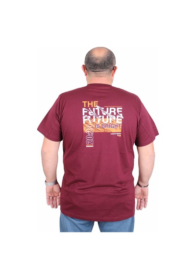 Moc Grande Mocgrande Erkek Büyük Beden Sıfır Yaka Tişört The Future 25138 Murdum Murdum Mürdüm Moc Grande Mocgrande Erkek Büyük Beden Sıfır Yaka Tişört The Future 25138 Murdum Murdum Mürdüm