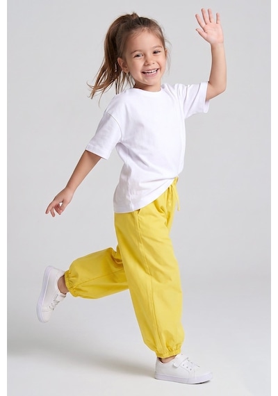 Dmb Kids Kız Çocuk Şalvar Pantolon Dmb-9889 Sarı