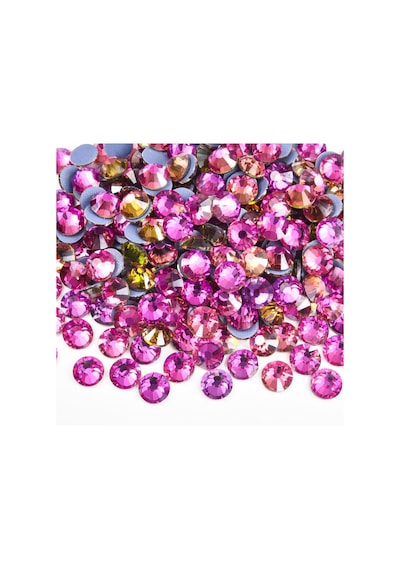 Gymo Premium Kalite Altı Düz Ütü İle Yapışan Hotfix Kristal Taş Ss16 3.8-4mm Air Gold Line Rose 720 Adet