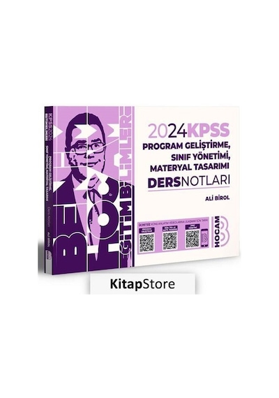 2024 KPSS Eğitim Bilimleri Program Geliştirme Sınıf Yönetimi Materyal Tasarımı Video Ders Notları - Ali Birol - Benim Hocam Yayınları