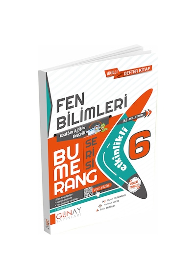 Günay Yayınları 6. Sınıf Bumerang Fen Bilimleri Akıllı Defter Kit