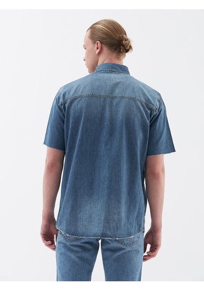 Loft Regular Fit Erkek Gömlek K.kol Denim