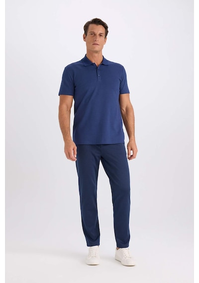 DeFacto Slim Fit Dar Kesim Polo Yaka Kısa Kollu Pamuklu Modal Karışımlı Basic Düz Tişört M6609AZ24SPIN131