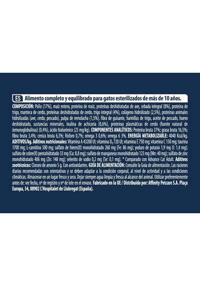 Sterilized Kısırlaştırılmış Yaşlı Kedi Maması, 1.5 Kg