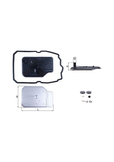 Mahle Otomatık Sanzıman Yagı Fıltre Setı Mercedes W203 Cl203 W204 W205 C218 C219 W211 W212 W221 X204 W447 Hx230kıt A2222772800 A2202710380