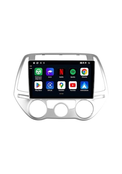 Hyundai İ20 2012-2014 Android Multimedya Carplay Android Auto Navigasyon Kameralı 6gb Ram 64gb 9"