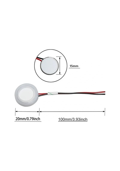 20mm Ultrasonik Sis Buhar Yapıcı Piezo Sensör Kablolu
