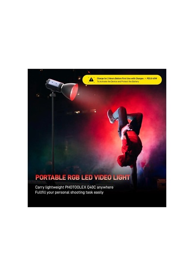 Q40c 40w App Kontrollü Rgb Taşınabilir Cob Video Işığı - Ls-199pl