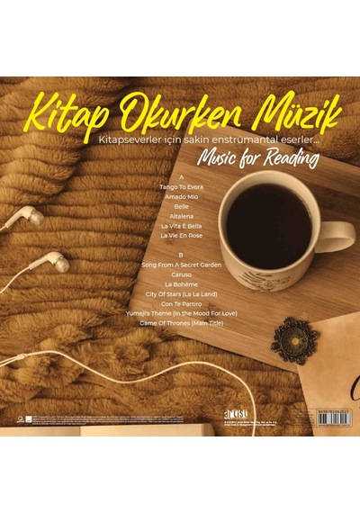 Kitap Okurken Müzik Özel Baskı Transparan Yeşil Plak