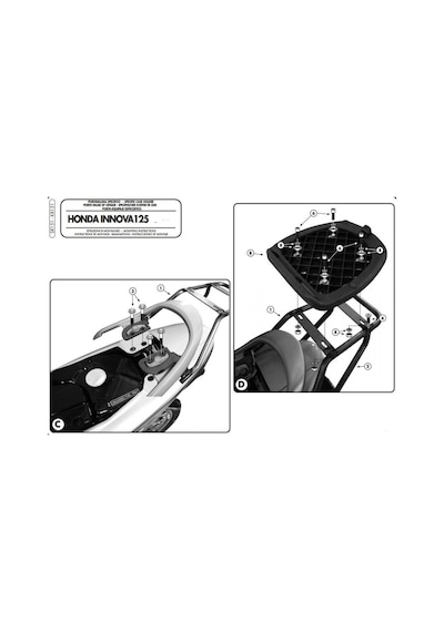 Gıvı Sr151 Honda Innovıa 125 (07-14) Arka Çanta Taşıyıcı (484839331)