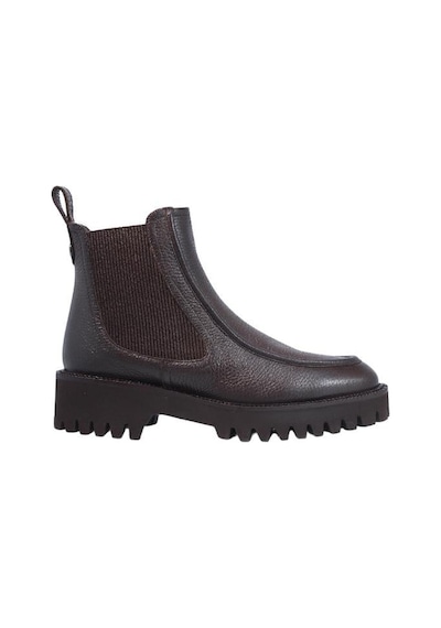 Poletto Hakiki Deri Kahve Bot Düz 5780 63 S-2320 Kahve