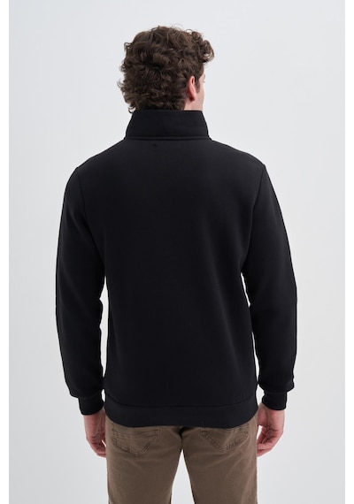 Cazador 56180 Erkek Dik Yaka Sweat Siyah