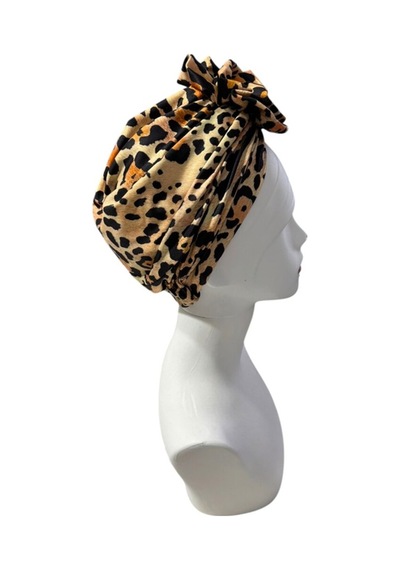 Leopar Desenli Hazır Bone Kahverengi - 768525781 Kahverengi - 768525781 Kahverengi