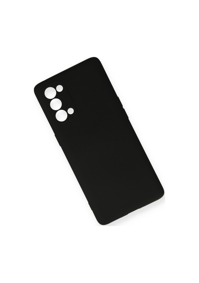 Oppo Reno 5 Pro Uyumlu Kılıf Nano İçi Kadife Silikon - Siyah