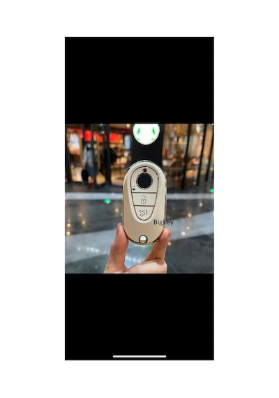 Mercedes Mybach Yeni Kasa Samart Anahtar Nano Yüksek Kalite Silikon Kumanda Kılıfı Beyaz