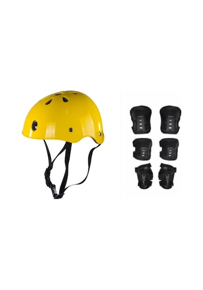 Çocuk Kemik Kask Dizlik Dirseklik Koruyucu Set