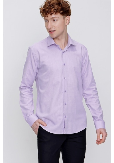 Morven Erkek Lila %100 Pamuk Oxford Slim Fit Dar Kesim Gömlek Lila Morven Erkek Lila %100 Pamuk Oxford Slim Fit Dar Kesim Gömlek Lila