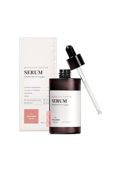 Village 11 Factory Miracle Youth Serum 50 Ml Vegan%0.1 Retinol & Niasinamid Serum
