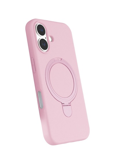 Apple iPhone Uyumlu 16 Regal Magsafe Standlı Kapak - Açık Pembe Bz8683140892678