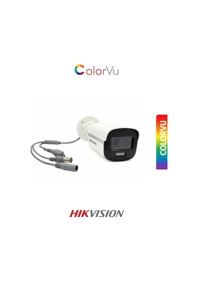 Ds-2ce10df0t-pf 3.6mm Colorvu Gece Renkli Bullet Kamera 2mp Ahd