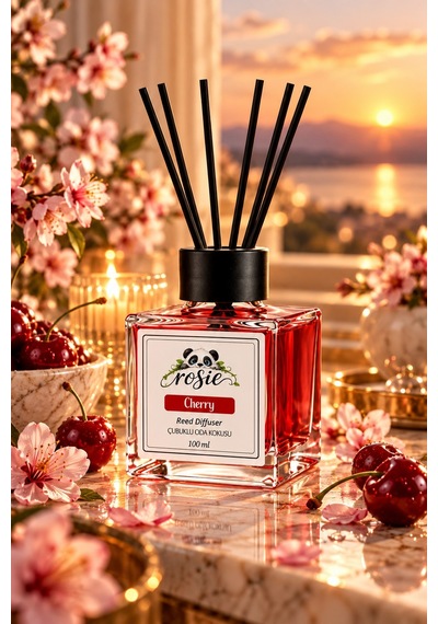 Rosie Kiraz 7'li Çubuklu Oda Kokusu Seti 7 X 100 Ml Meyvemsi Ve Neşeli Koku