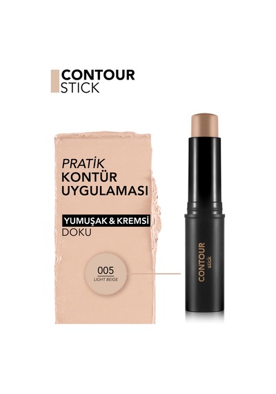 Yumuşak Dokulu & Yarı Mat Bitişli Asansörlü Stick Kontür 8682536111553