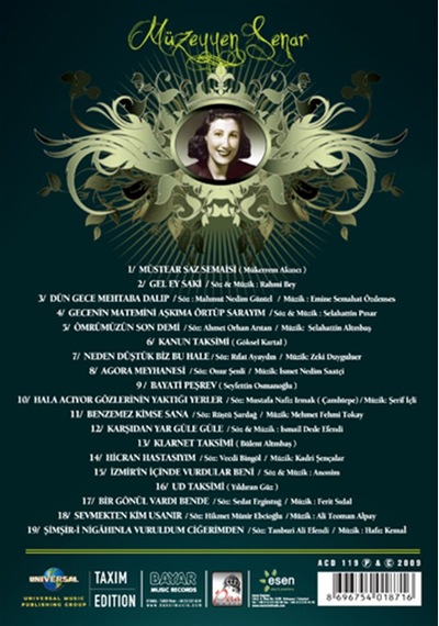 Müzeyyen Senar - Saklı Kayıtlar 1934-1996 Cd+Kitapçık Cd