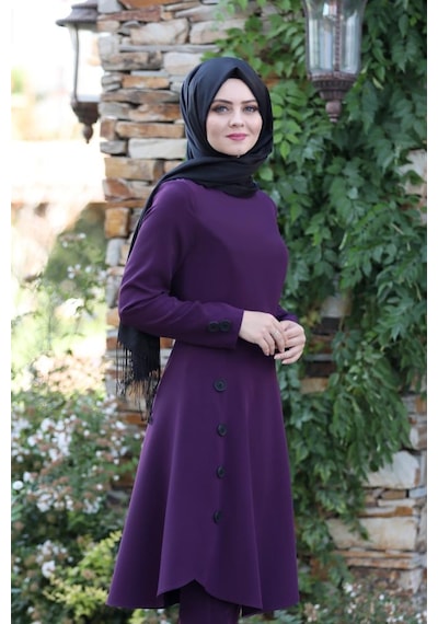 İbrahim Burak Etiler Collection Pileli Takım Elbise Mc0035 Mürdüm