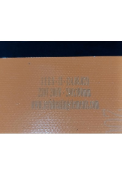 Sern Esnek Silikon Açık Büfe 20x10cm Yapışkanlı Termikli Isıtıcı Rezistans 200w R1083
