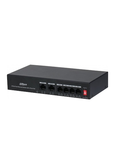 Dahua PFS3006-4ET-36 4 Port POE 10/100 2FE Uplınk 36 W Switch