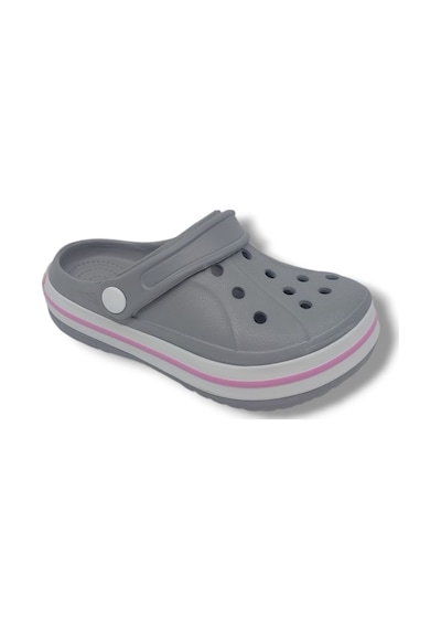 Zerhan Cflex 22233 Kadın Gri Beyaz Pembe Sabo Terlik Sandalet Gri