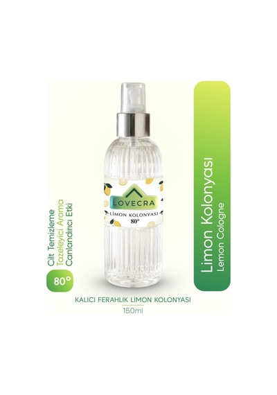 Limon Kolonyası 80 Ferahlatıcı Hijyenik Güçlü Temizlik Canlandırıcı Etki 150 Ml