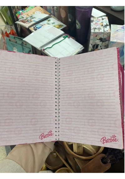 Özel Tasarım Barbie Lastikli Sert Kapaklı Defter