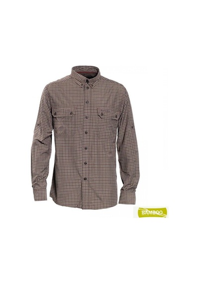 S.K.DEERHUNTER Tucker399BambooUzunKol Gömlek 43/44 Kahverengi - Kırmızı - Yeşil