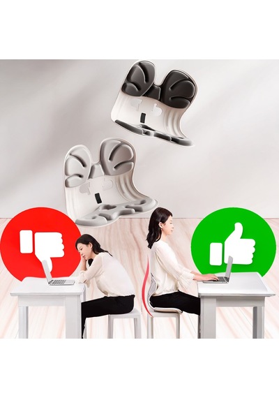Ergonomik Bel Destekli Oturma Minderi Postür Düzeltici İş Ev Ve Araç Kaymaz Sırt Ve Koltuk Yastığı