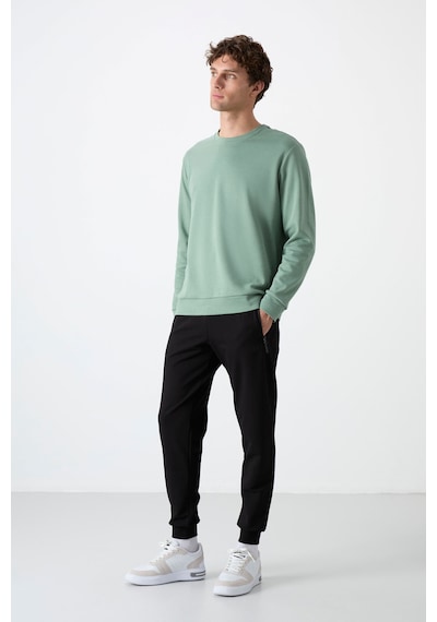 Tommylife Standart Kalıp 2li Paket Haki-siyah Erkek Eşofman Alt - 84587 Haki - Siyah