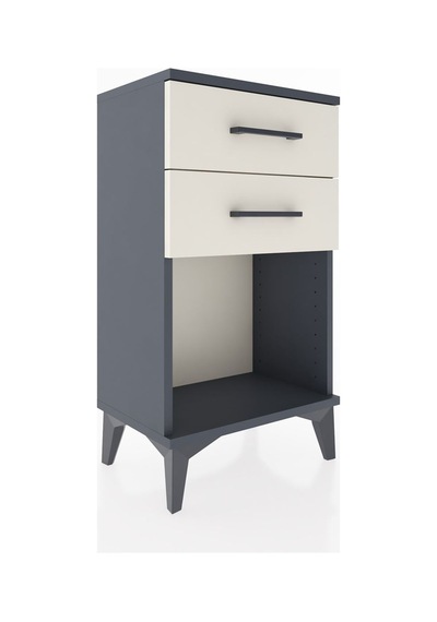 Arges Komodin 4 Çekmeceli 44x30x80 Antrasit-aytaşı Antrasit