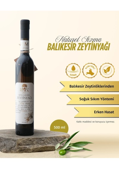 Nima Gurme Naturel Sızma Balıkesir Zeytinyağı 500 ML