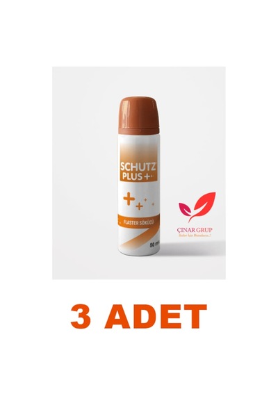 Schutz Plus Flaster ve Yapışkanlı Örtü Sökücü Sprey 50Ml - 3 Adet