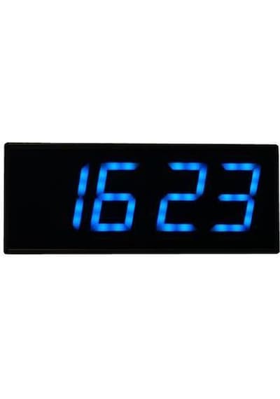 Dijital Led Duvar Ve Masa Saat Ve Derece - Turkuaz Kasa Ölçüsü: 12x30 Cm