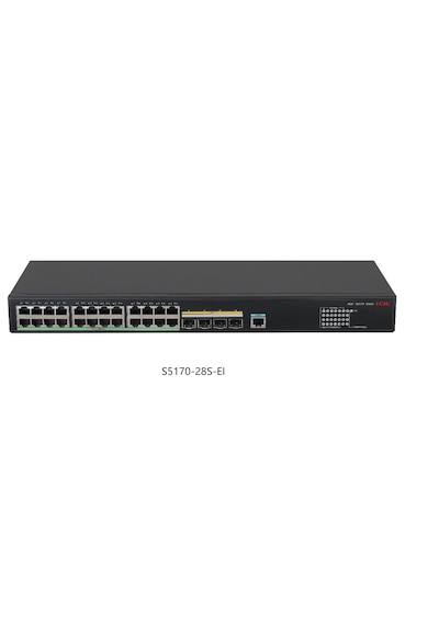 H3c S5170-28s-eı S5170-28s-eı: 24 X 10/100/1000base-t Ethernet Ports, 4 X 1g/10g Base-x Sfp Plus Ports.