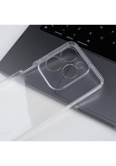 İnfinix Hot 40 Pro Kılıf 2mm Anti Shock Silikon - Şeffaf Şeffaf Şeffaf