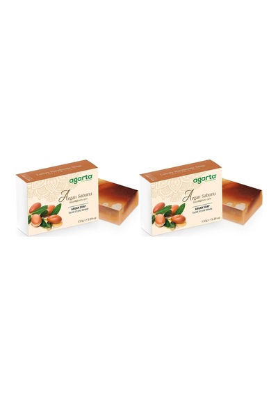 Agarta El Yapımı Doğal Argan Sabunu, 150g, 2'li Set