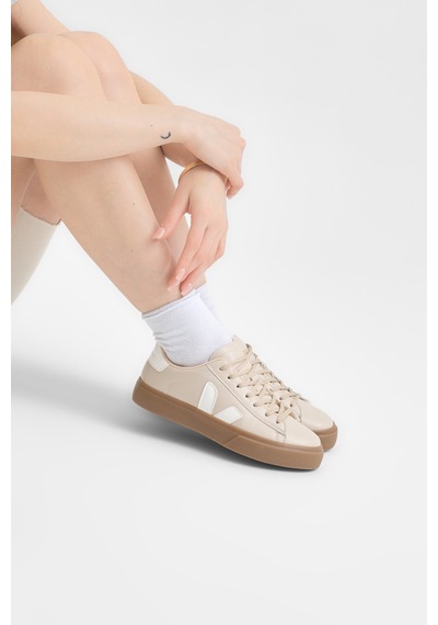 Tonny Black Kauçuk Taban Rahat Bağcıklı Sneaker Kadın Bej Beyaz Sneaker Tbklc030 Beyaz - Bej