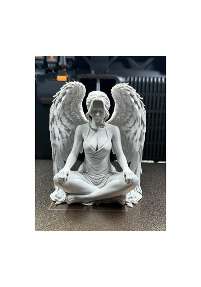 Sessiz Bekçi Oturan Melek Dekoratif Figür 15cm