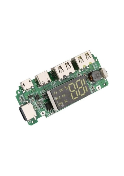 18650 Powerbank Şarj Kartı Çift Usb 5v 2.4a Micro/type-c/lightning