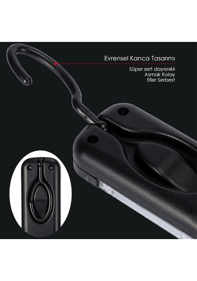 Ayt Powermaster Pm-14905 220 Volt 7 Metre Kablolu 100 Ledli Seyyar Çalışma Lambası Tamirci Led Aydınlatma