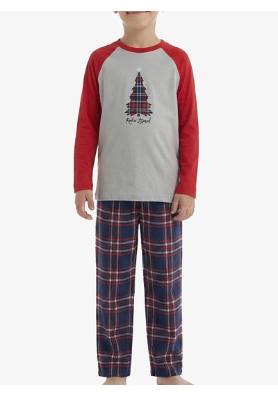 Blackspade Erkek Çocuk Termal Pijama Takımı 40844 - Gri
