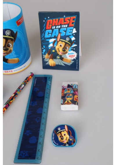 X Dekomus Lisanslı Paw Patrol Rescue Crew Collection 7'li Kırtasiye Seti Metal Kalemlik,not Defteri,kurşun Kalem,cetvel,silgi,kalemtraş,ataç Seti Diğer