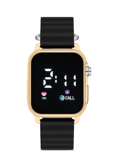 Aqua Di Polo 1987 Unisex Siyah Silikon Dijital Led Kol Saati Apwr033302